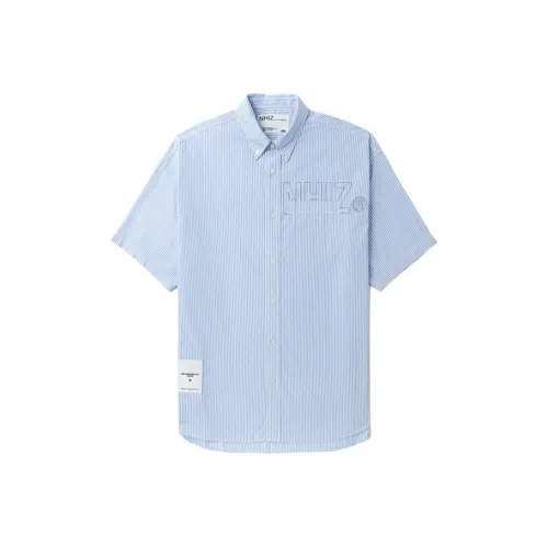 izzue x NHIZ BLX/синий Мужская Рубашка