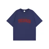 Темно-синий с красным текстом