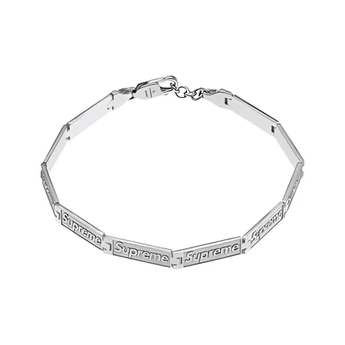 Supreme x JACOB COHEN Серебряные браслеты унисекс серебряные