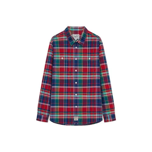 Teenie Weenie Men Рубашка Унисекс Темно-красный