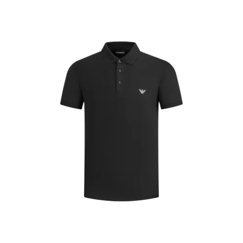 EMPORIO ARMANI SS24 Поло Мужское Черное