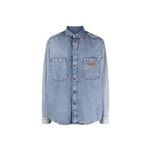 MOSCHINO Индиго Мужские Рубашки
