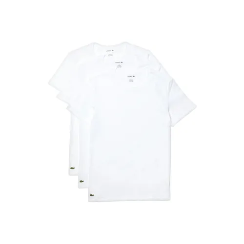 LACOSTE SS22 T-Shirt Мужской 1 Комплект 3 Пачки Белый