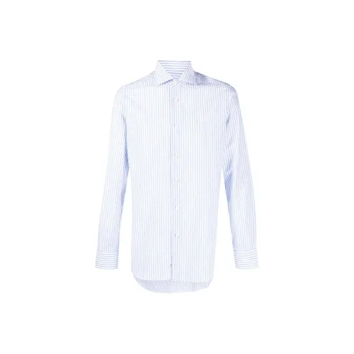 BARBA Рубашка Мужская Васильковый Синий