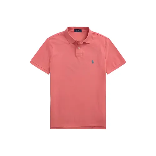 Polo Ralph Lauren Custom Slim Fit Mesh Polo Polo Men's Red
