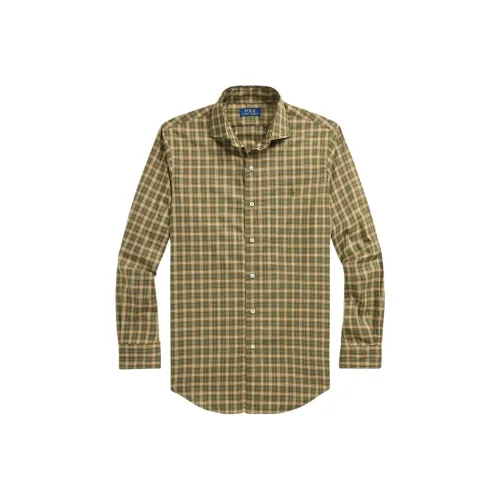 Polo Ralph Lauren Рубашка Мужская Оливково-Зеленая