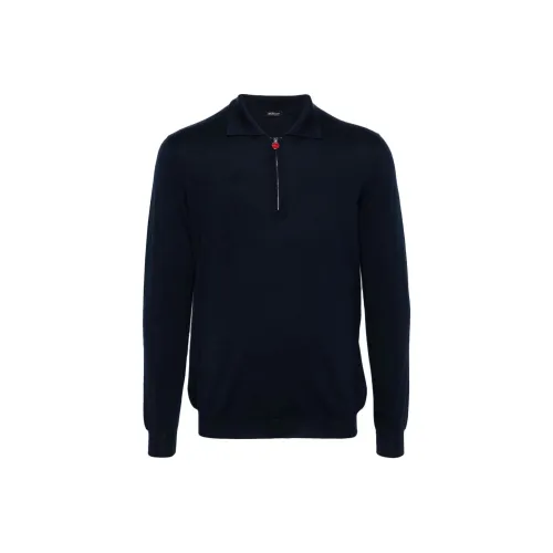 KITON Поло Мужское Темно-синий