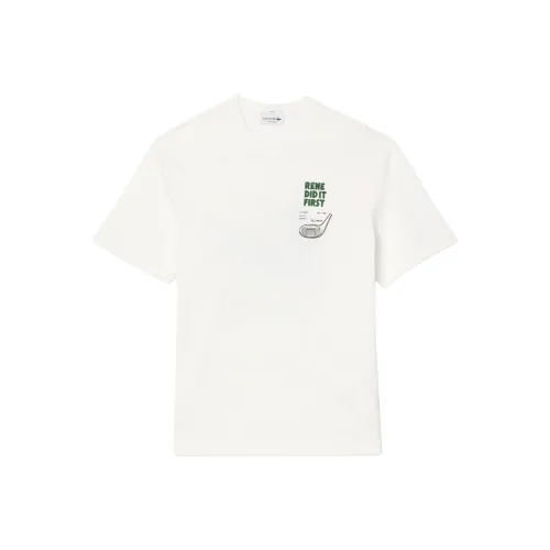 lacoste Белая Унисекс Футболка