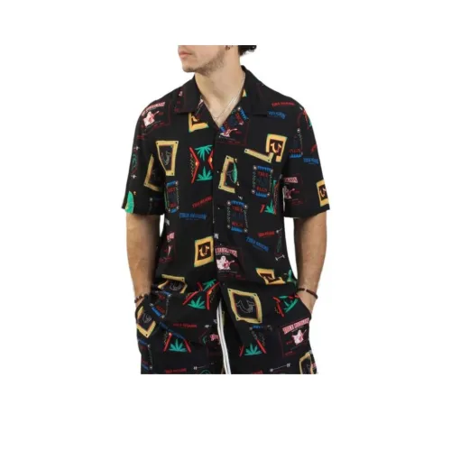 TRUE RELIGION Рубашка Мужская Черная