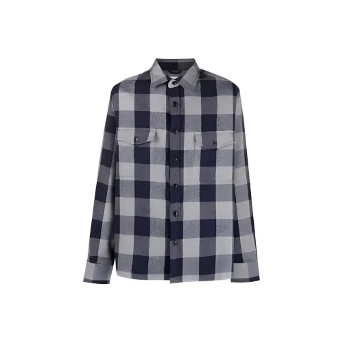 WOOLRICH Мужские рубашки синие