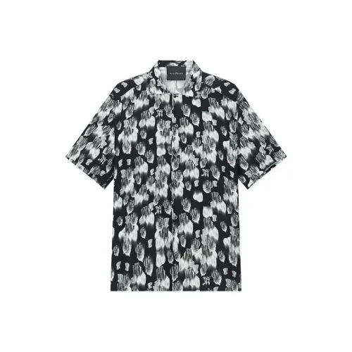 JOHN RICHMOND Черные Растения Мужские Рубашки