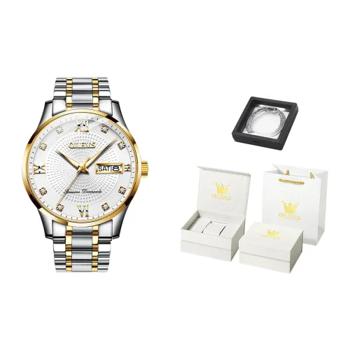 OLEVS Механические часы Мужские часы Белый циферблат