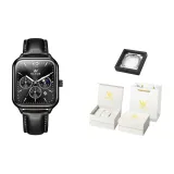 Черная кожа, чисто черный [Роскошная коробка включена]