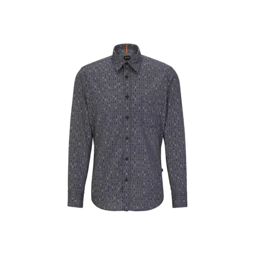 Hugo Boss SS23 Рубашка Мужская Темно-Серый