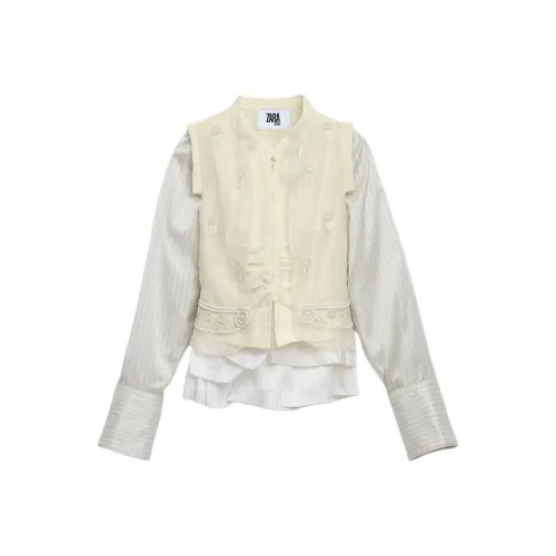 ZARA Рубашка Унисекс Frost Белый