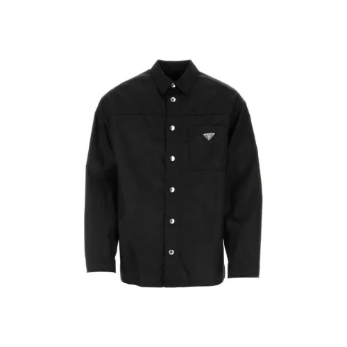 PRADA Мужские Черные Рубашки
