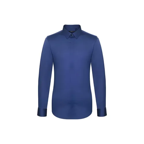 Satchi Рубашка Мужская Павлин Синий