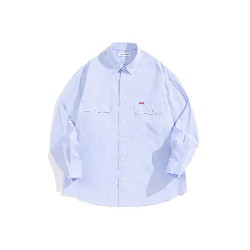 PEACEBIRD MEN Светло-синий 1 Мужская рубашка