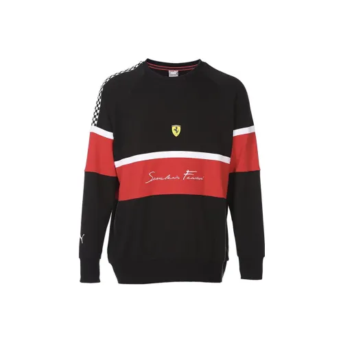 PUMA Черный Красный Мужской Свитшот
