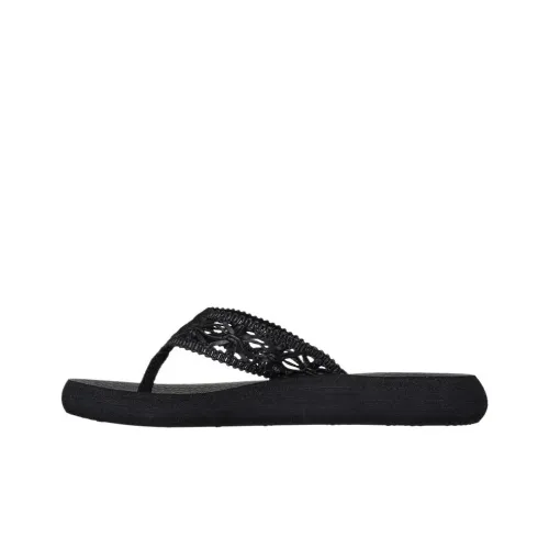 Skechers Relaxed Fit Тихий Шлепанцы Женские Черный