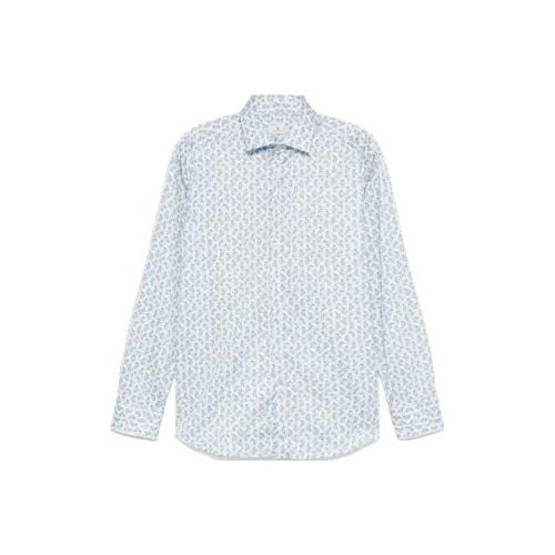 ETRO SS25 Рубашка Мужская Светло-Синяя