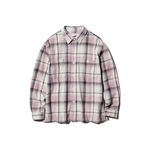 UNIQLO Розовые Унисекс Рубашки