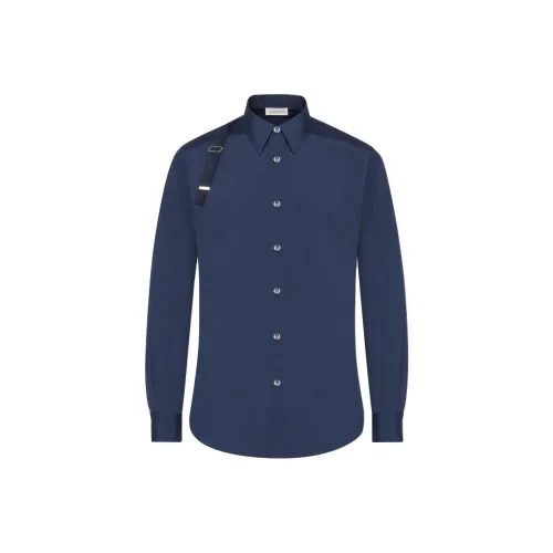 Alexander McQueen Рубашка Мужская Ink Синий