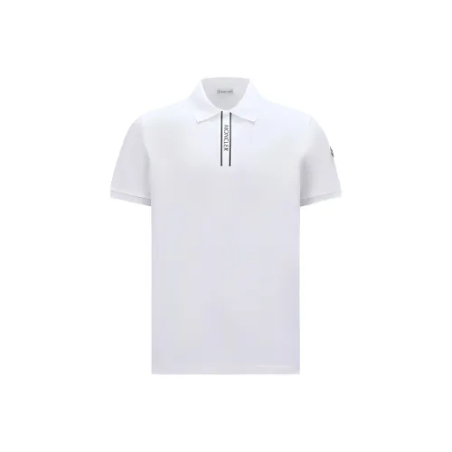 MONCLER SS24 Оптический Белый Мужская Рубашка Поло
