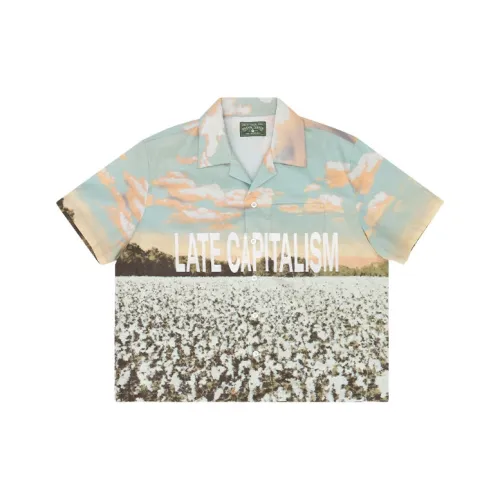 Denim Tears Co authored By The Тропический Futures Institute Зеленые Унисекс Рубашки