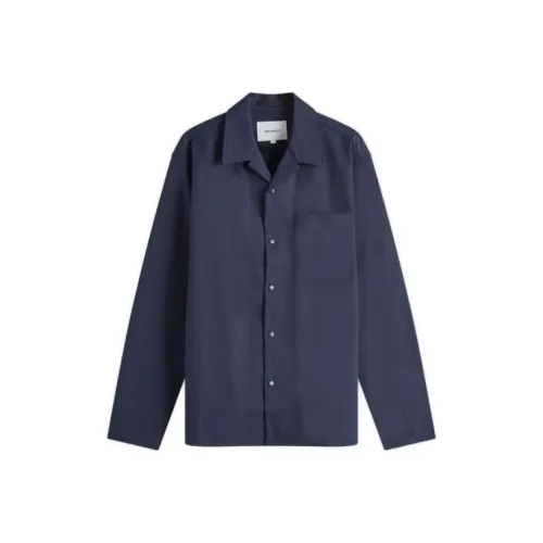 NORSE PROJECTS Рубашка Мужская Темно-Морской Синий