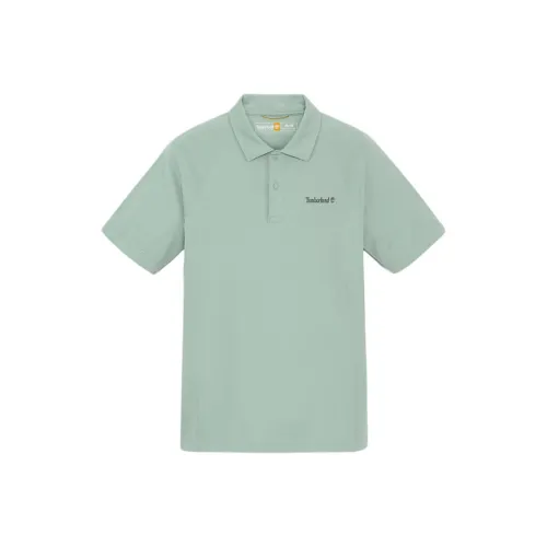 Timberland Поло Мужское Тисненое Зеленое