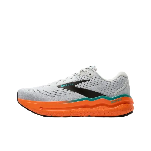 Brooks Ghost Max 2 Slip-resistant Abrasion-resistant Low Top Casual Running Shoes Men's Gray Брэдс Ghost Max 2 Противоскользящий Устойчивый к истиранию Низкий Топ Повседневные Беговые Кроссовки Мужские Серый