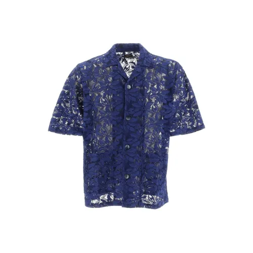 Needles Collaboration Мужские Синие Рубашки