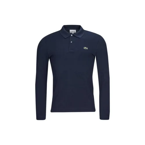 LACOSTE Slim Fit Polo из ткани Petit Pique Мужское Синий