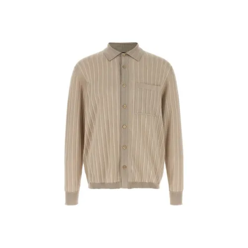 Brioni Khaki Мужские Рубашки