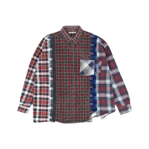 Needles Синий Мужская Рубашка