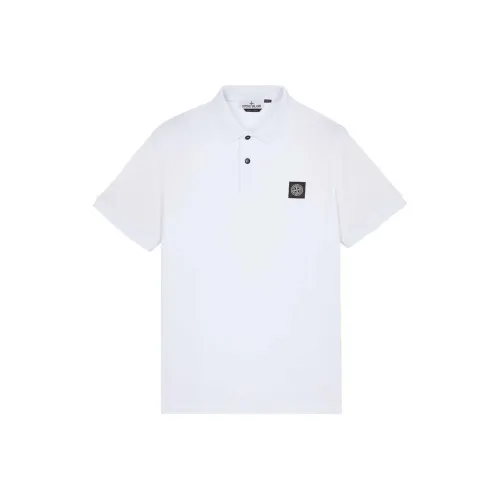 STONE ISLAND Белая Мужская Поло