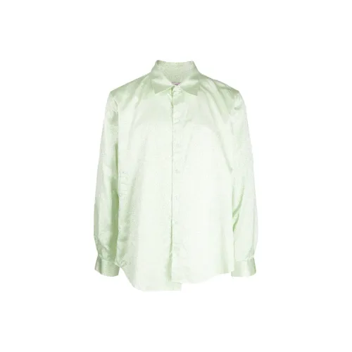 MARTINE ROSE Зеленые Мужские Рубашки