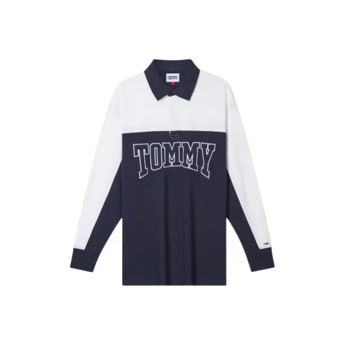 Tommy Hilfiger Синий Белый C87 Мужская Поло
