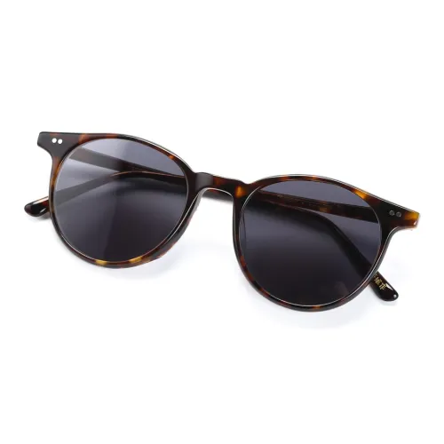 QINGZHIZUO Круглые солнцезащитные очки унисекс цвет черепаховый цвет кардамона