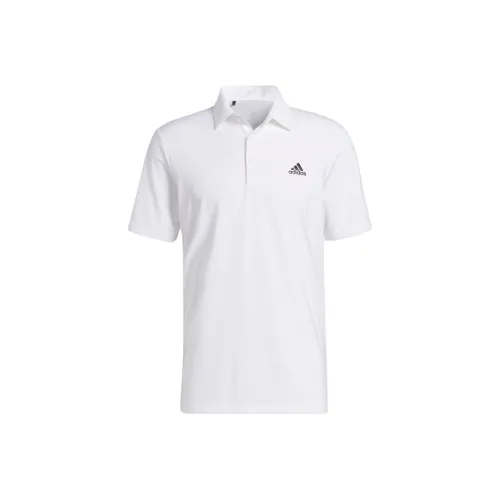 Adidas Ultimate365 Solid Left Chest GOLF Polo Polo Мужской Белый