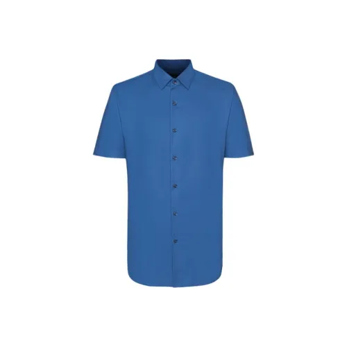Satchi Рубашка Мужская Павлин Синий