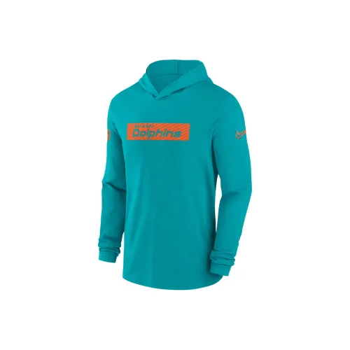 Nike NFLDri Форма FW24 Miami Dolphins Sideline Свитшот Мужской Зеленый
