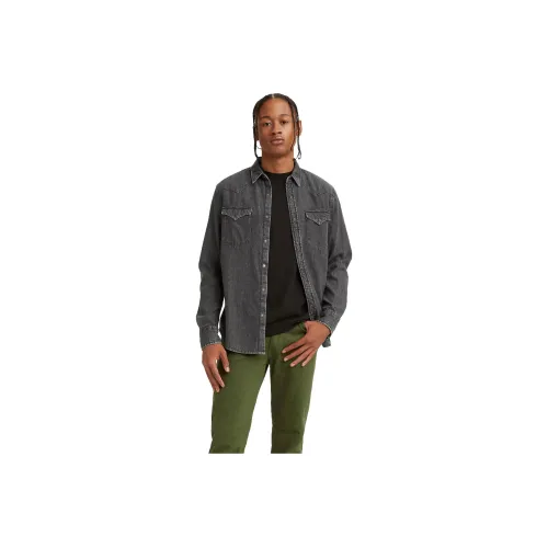 Levis Мужские Черные Рубашки