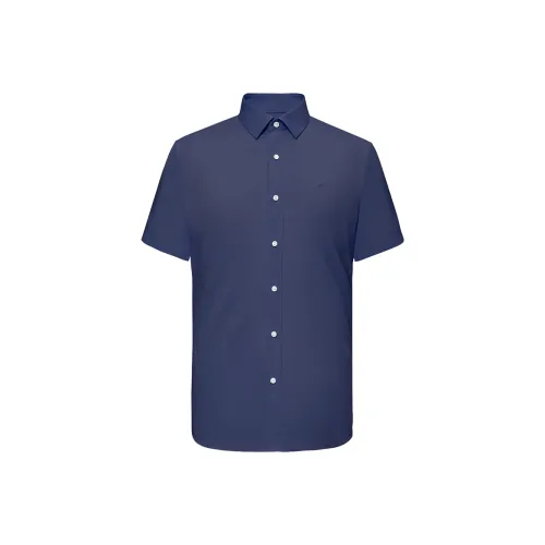 DANIEL HECHTER Рубашка Мужская Темно-Королевский Синий