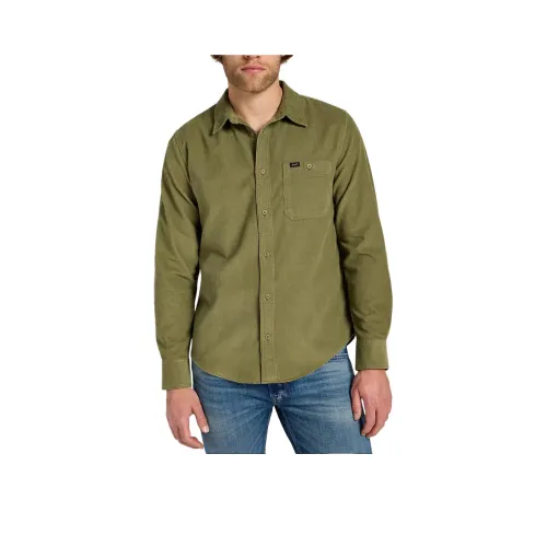 Lee Бизнес Зеленые Мужские Рубашки