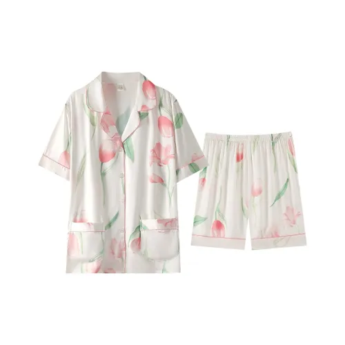 WUSE Пижамный комплект женский абрикосовый