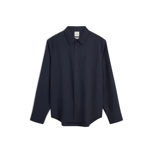 CALVIN KLEIN Рубашка Мужская Темно-синяя