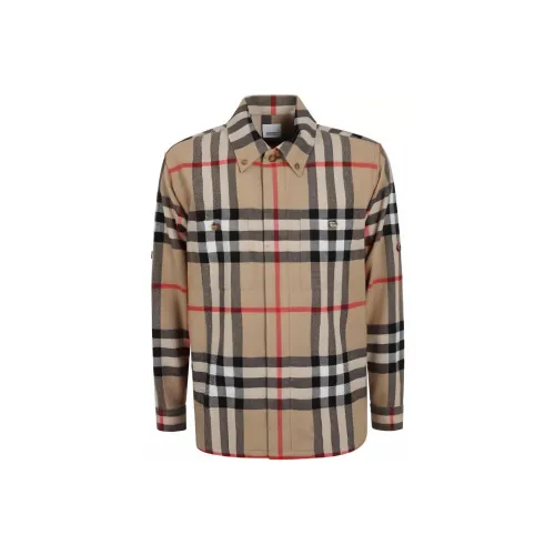 Burberry Рубашка Мужская Многоцветная