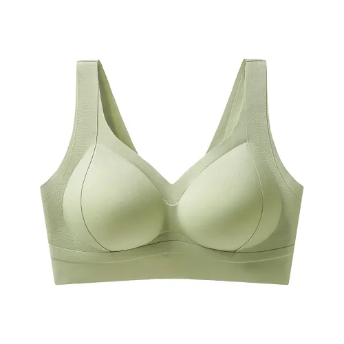 QIANLINGMEI Фиксированная чашка сборка украшение сборкой маленький бюстгальтер женский